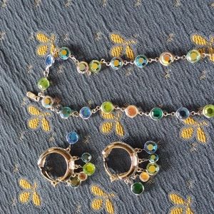 Swarovski Earrings and necklace